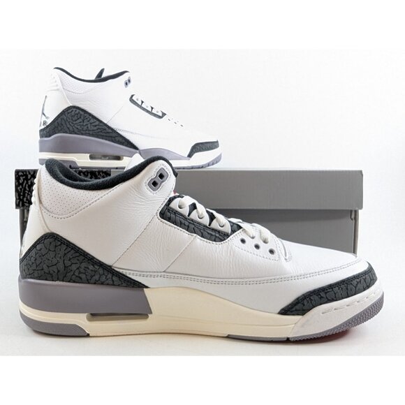 Air Jordan 3 Retro White Red Cement Grey – Size 13 CT8532-106 - NIB main image 3